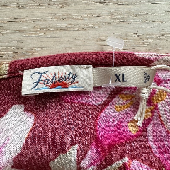 NWT Faherty $228 Sorrento Majorca Floral Maxi Dress XL - Picture 10 of 12